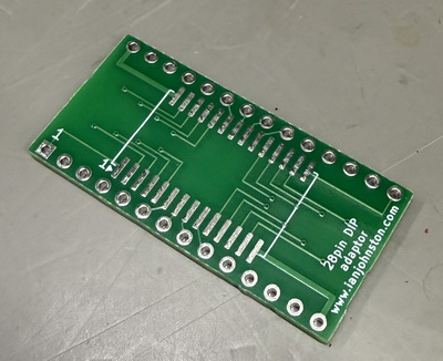 FM18W08 on Ian Johnston's 28-pin adaptor board