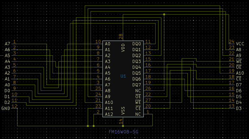 Adaptor FM16W08 schematic